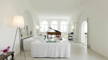 Departamento de lujo (Petrea) | Área de sala de estar | Televisión LED