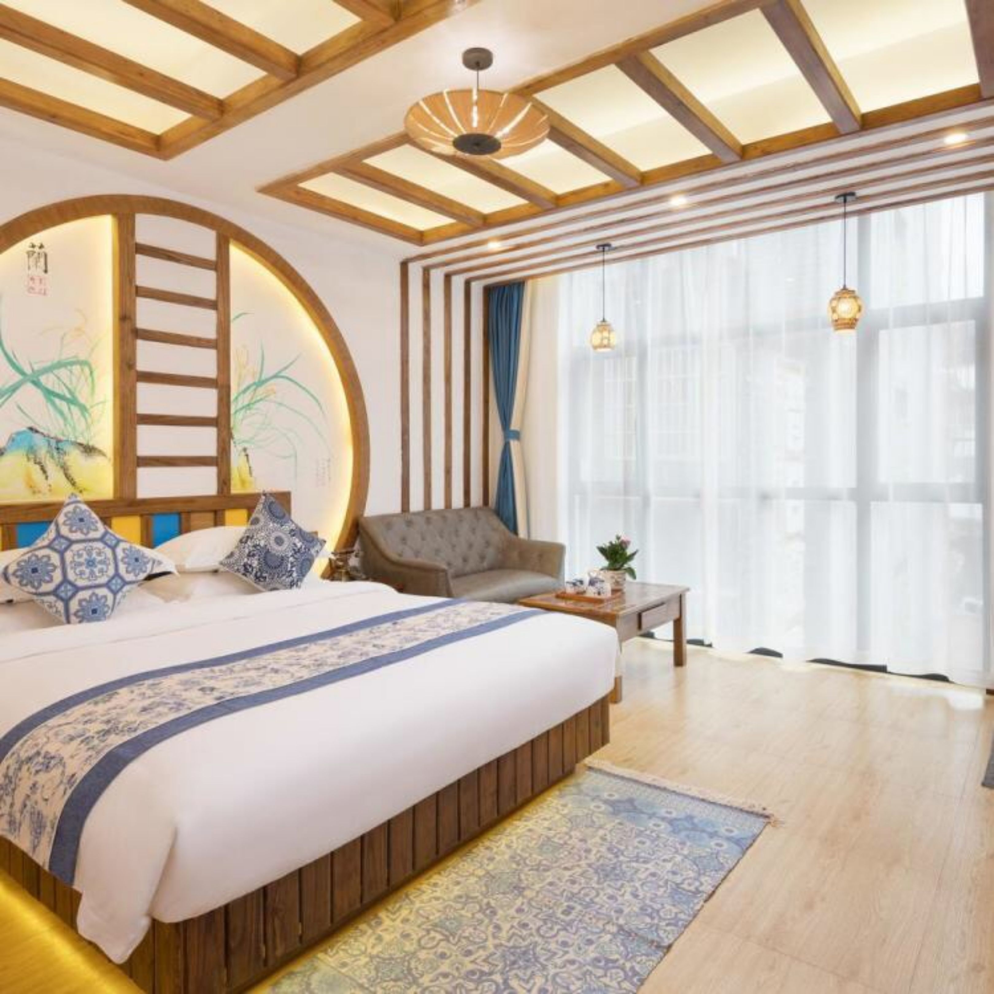 Design Double Room | Blackout drapes, free WiFi