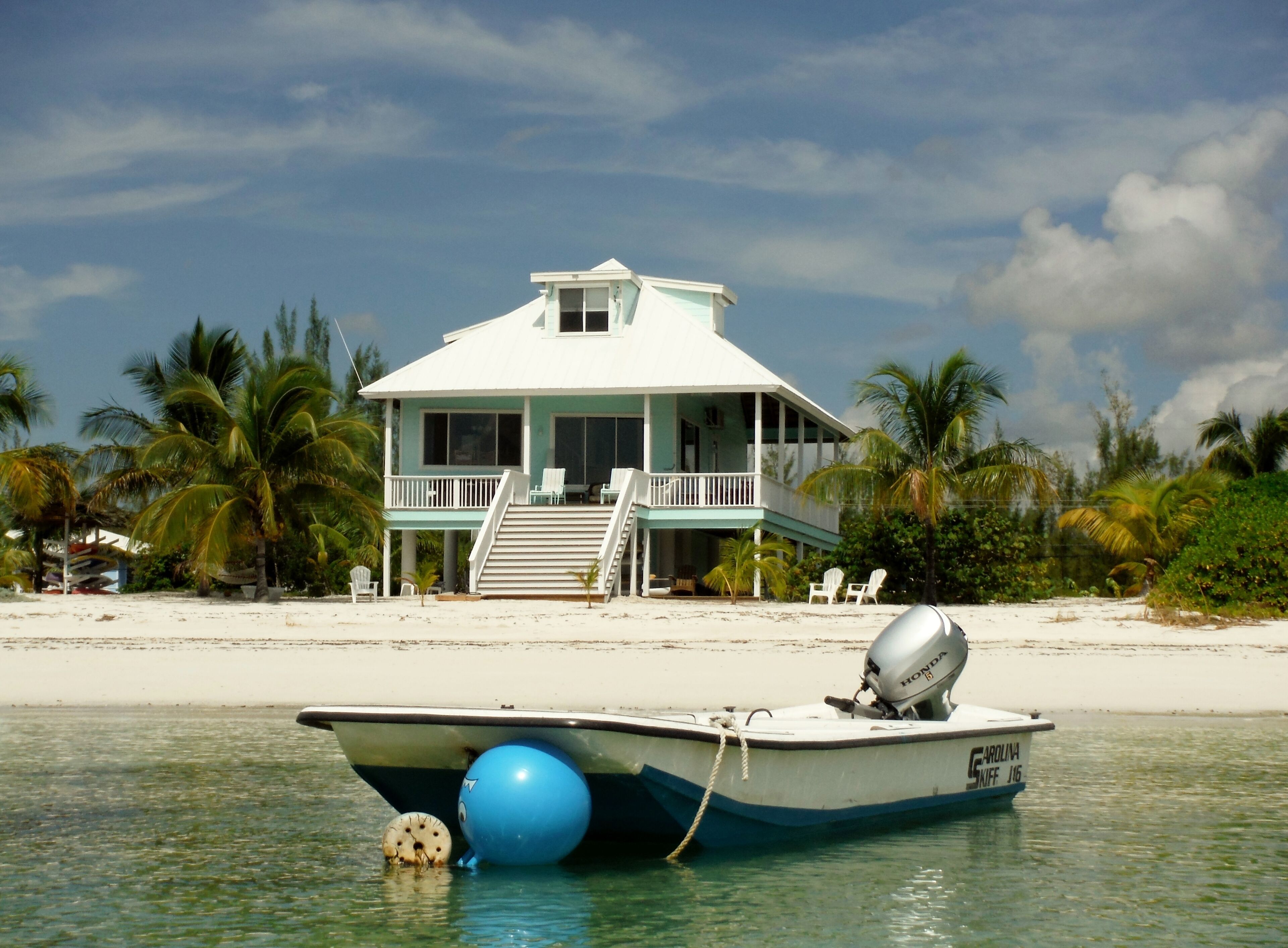 Calypso and your Carolina Skiff viewed from the water.