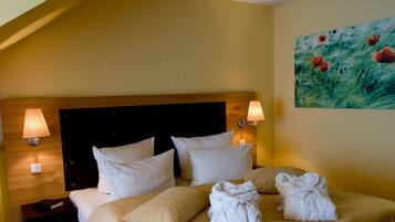 Kamar Double (Badehaus) | 1 kamar tidur, brankas, meja kerja, dan Wi-Fi