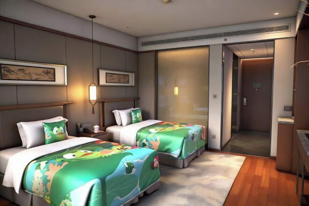 Literie de qualité supérieure, couette en duvet d'oie, minibar