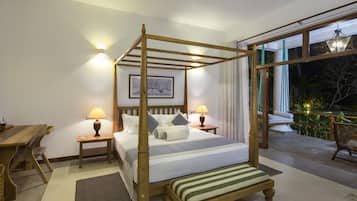 Ropa de cama de alta calidad y minibar