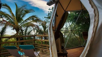 Telt, 1 dobbeltseng med sovesofa (ZEN) | Terrasse/patio