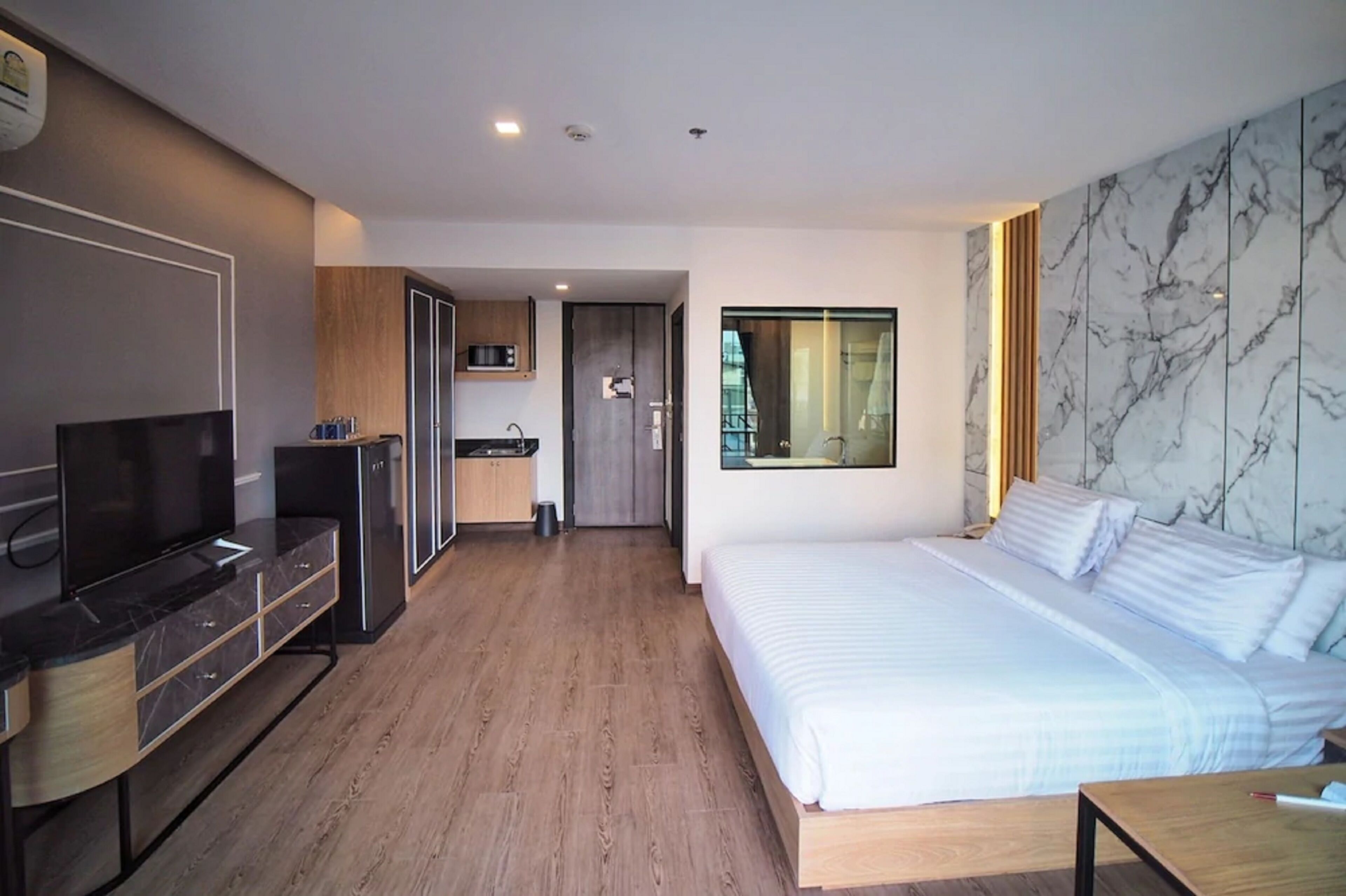 superior room with pool view | 1 bedroom, in-room safe, blackout curtains, free wifi