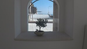 Appartement, 2 chambres, terrasse, vue sur la mer | Vue de la chambre
