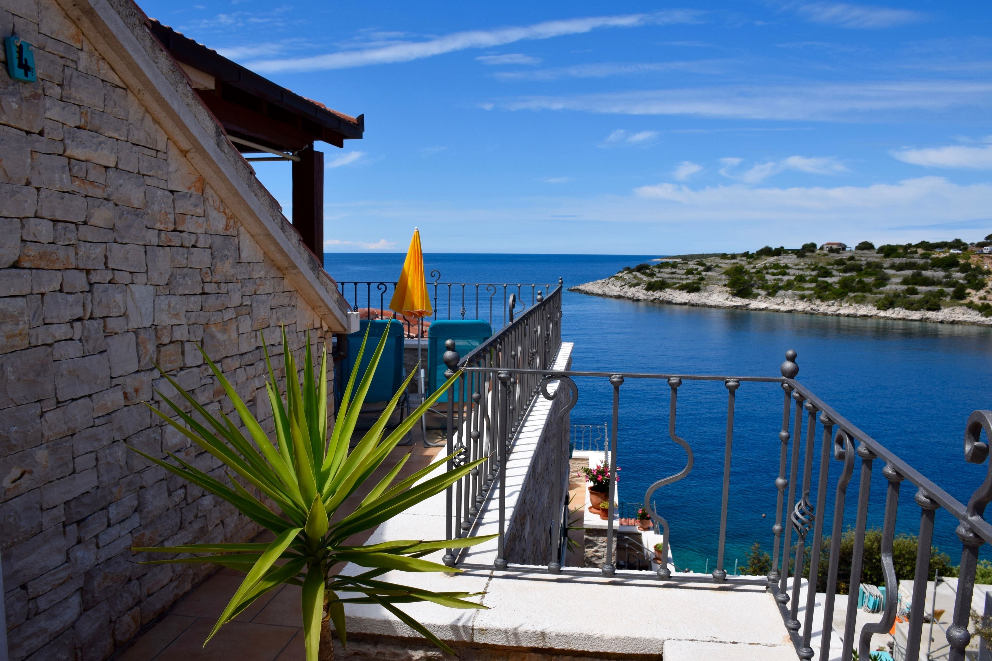 Romantic Apartment, Sea View | Balcony view