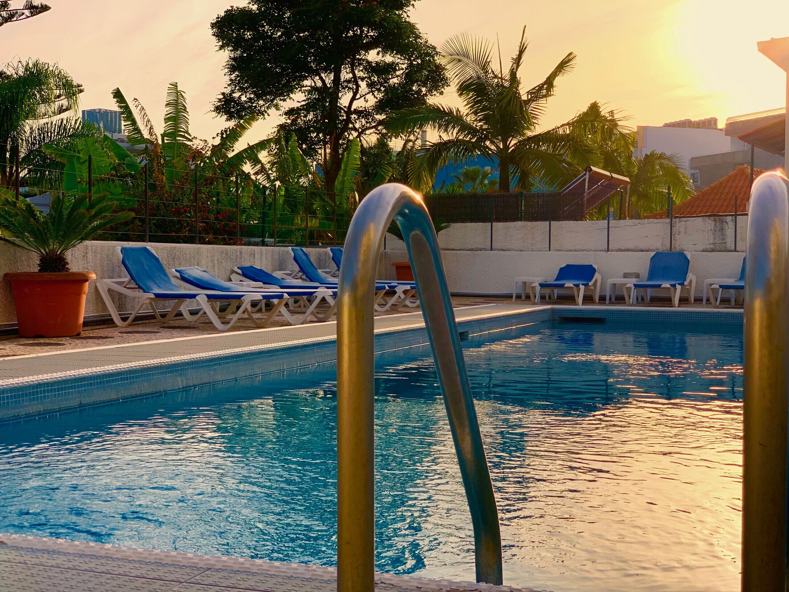 Enjoy this pool from dawn to dusk