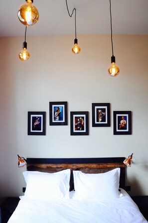 Habitación de diseño doble (Blues) | Sábanas de algodón egipcio y ropa de cama de alta calidad