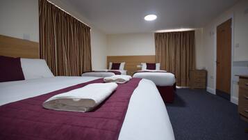 Standard Quadruple Room, 2 Double Beds, Non Smoking, City View | In-room safe, desk, free WiFi