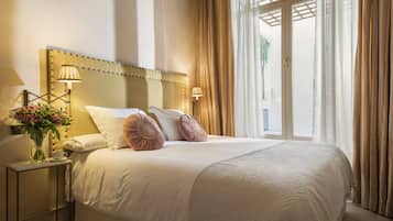 Premium bedding, memory foam beds, in-room safe, individually decorated