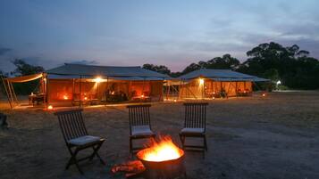 Front of property – evening/night