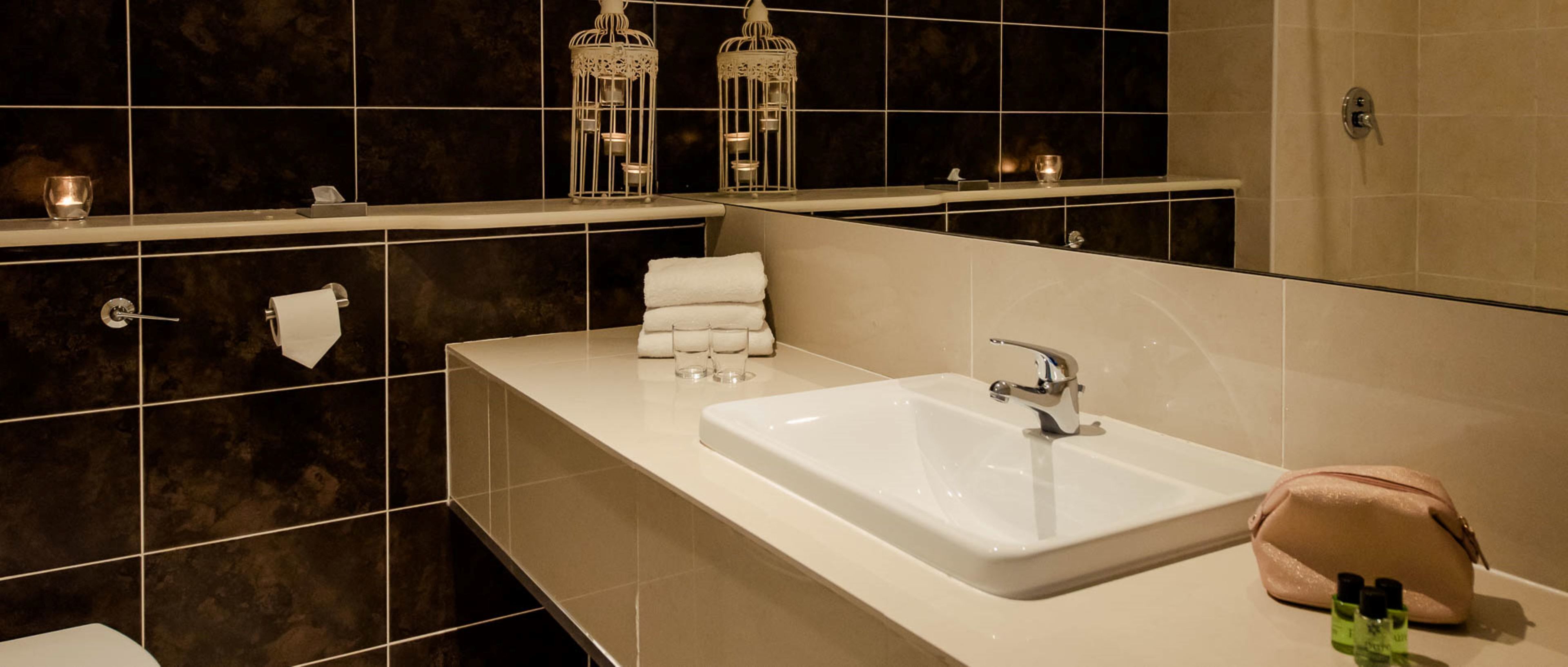 Baño | Amenidades de baño gratuitas, secadora de cabello, toallas 