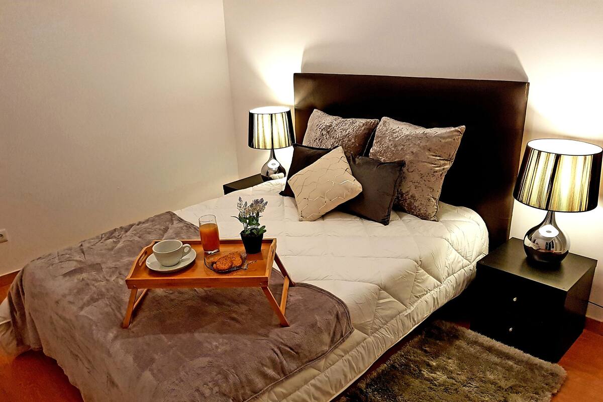 Blackout curtains, iron/ironing board, rollaway beds, free WiFi