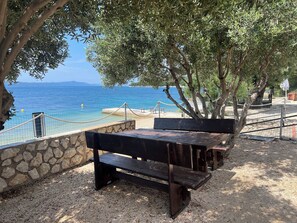 Mobile Home Superior, Sea view (6+2) | Terrace/patio - Camp Milo moje (Gradac)