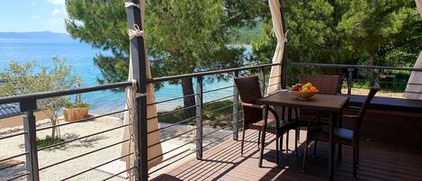 Mobile Home Sea View with Jacuzzi | Terraço/pátio