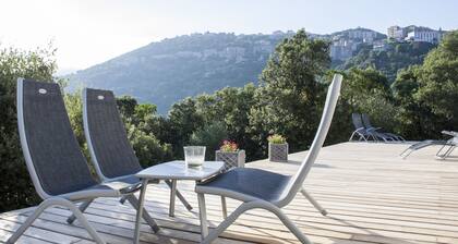 "Le Milan d'Or": family accommodation for 12 people on the edge of the maquis.