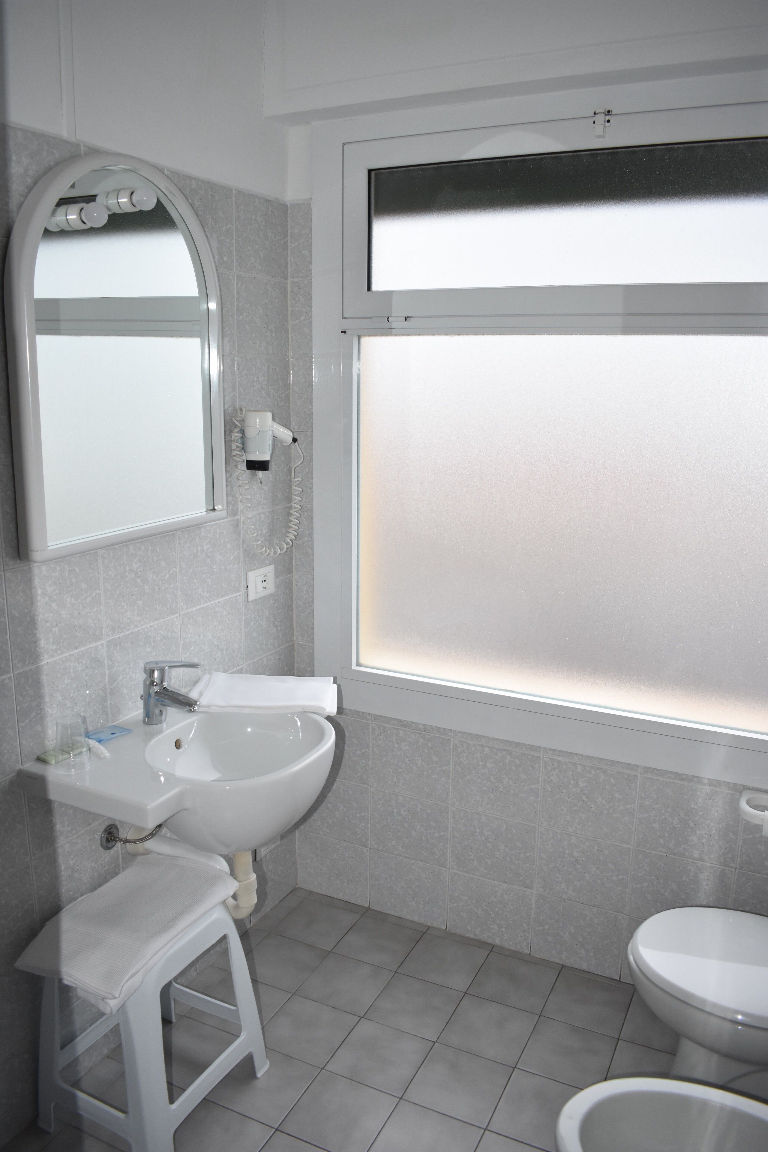 shower, free toiletries, hair dryer, bidet