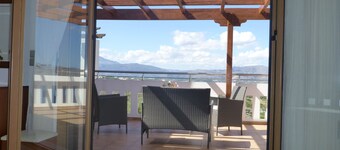 Luxury spacious villa, spectacular sea and mountain views, large private pool.