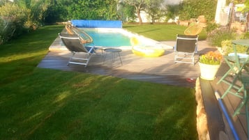 Piscine extérieure, piscine chauffée