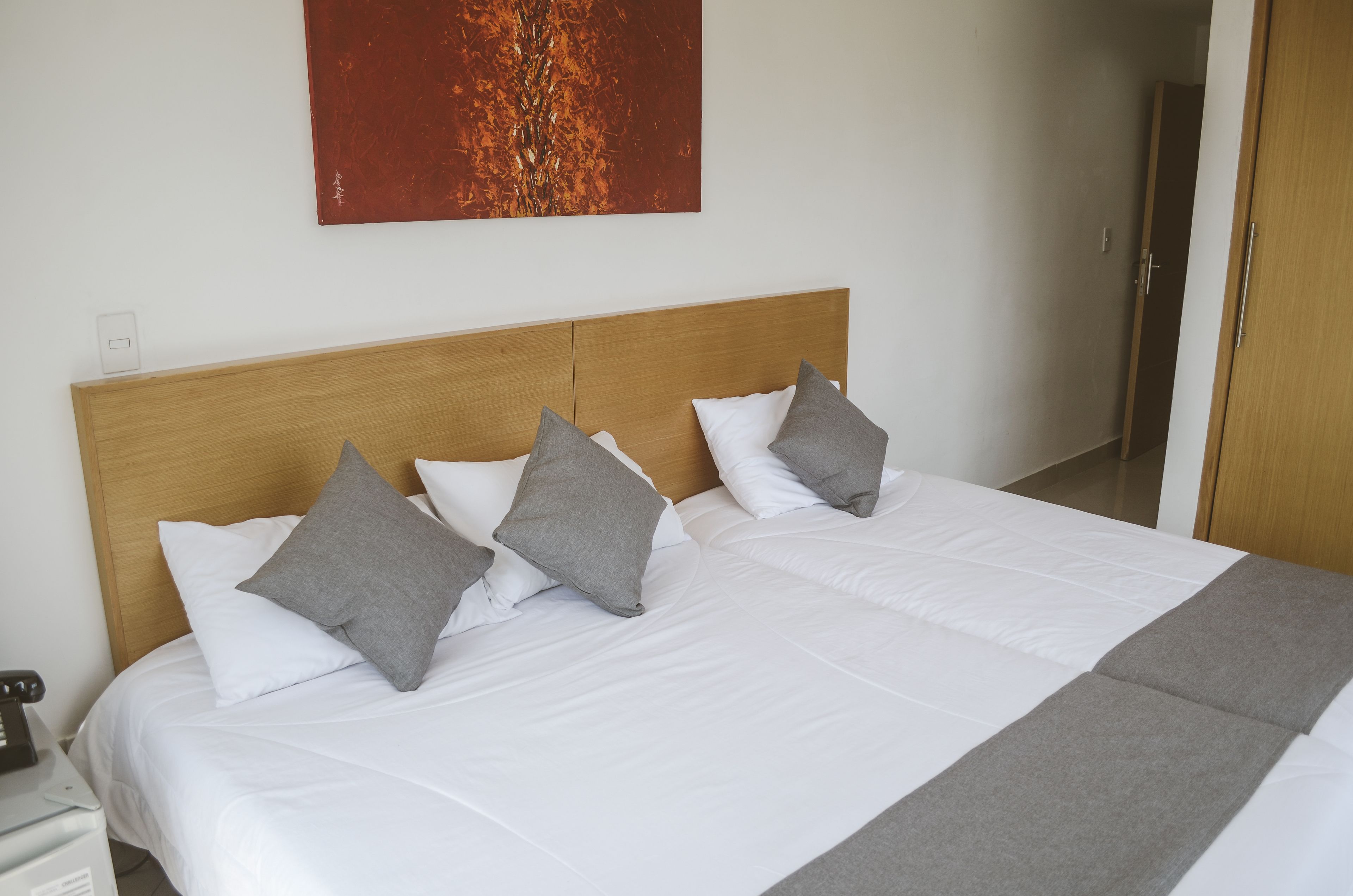 Executive Quadruple Room, 2 Double Beds, Non Smoking | In-room safe, desk, laptop workspace, iron/ironing board