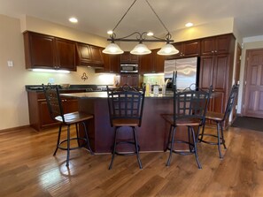 Condo (MH153) | Private kitchen | Fridge - Mountain Harbor #153 3 Bedroom Condo (Whitefish)