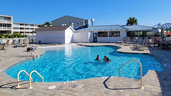 A heated pool