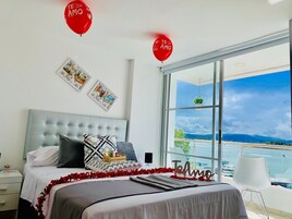 Apartamento panorâmico | 2 quartos, Wi-Fi de cortesia, roupa de cama