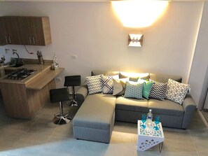 Panoramic-Apartment | Wohnbereich