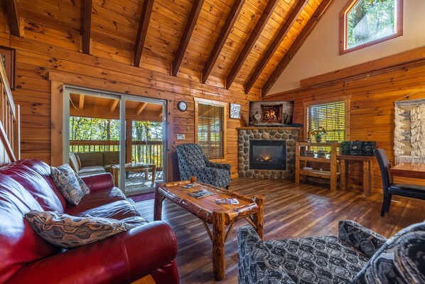 Smart TV, fireplace, video games, ping pong