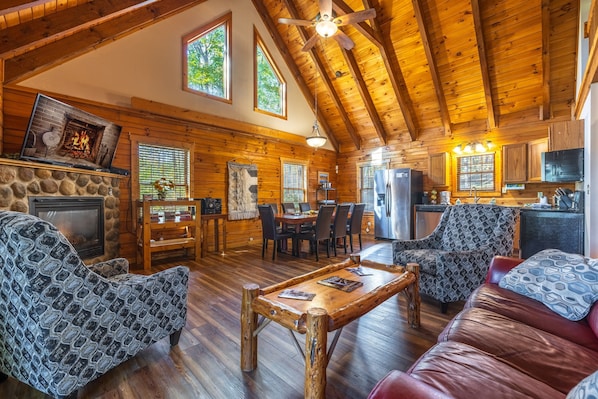 Smart TV, chimenea, videojuegos y tenis de mesa 