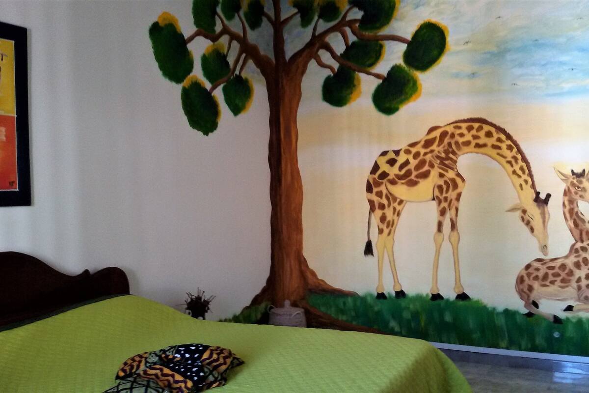 Individually decorated, individually furnished, iron/ironing board