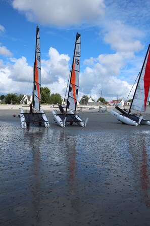 Accommodatie ligt op het strand