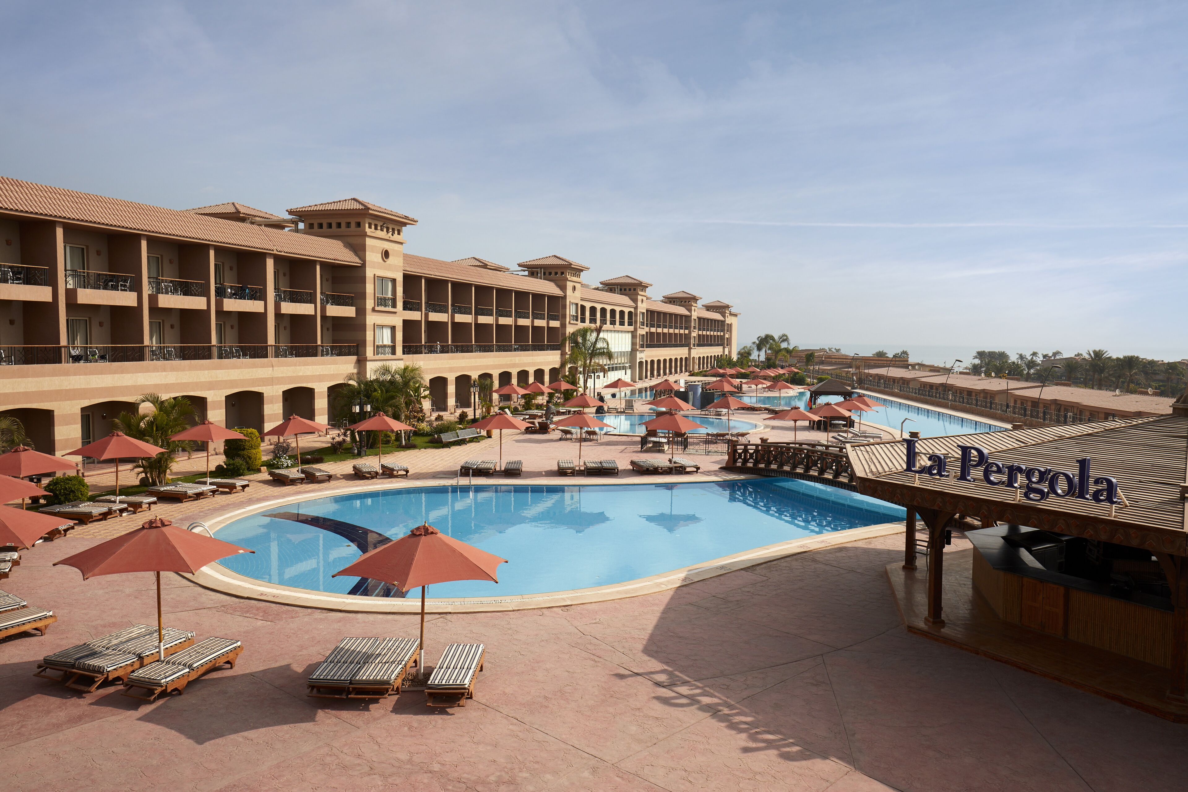 Indoor pool, outdoor pool, pool loungers