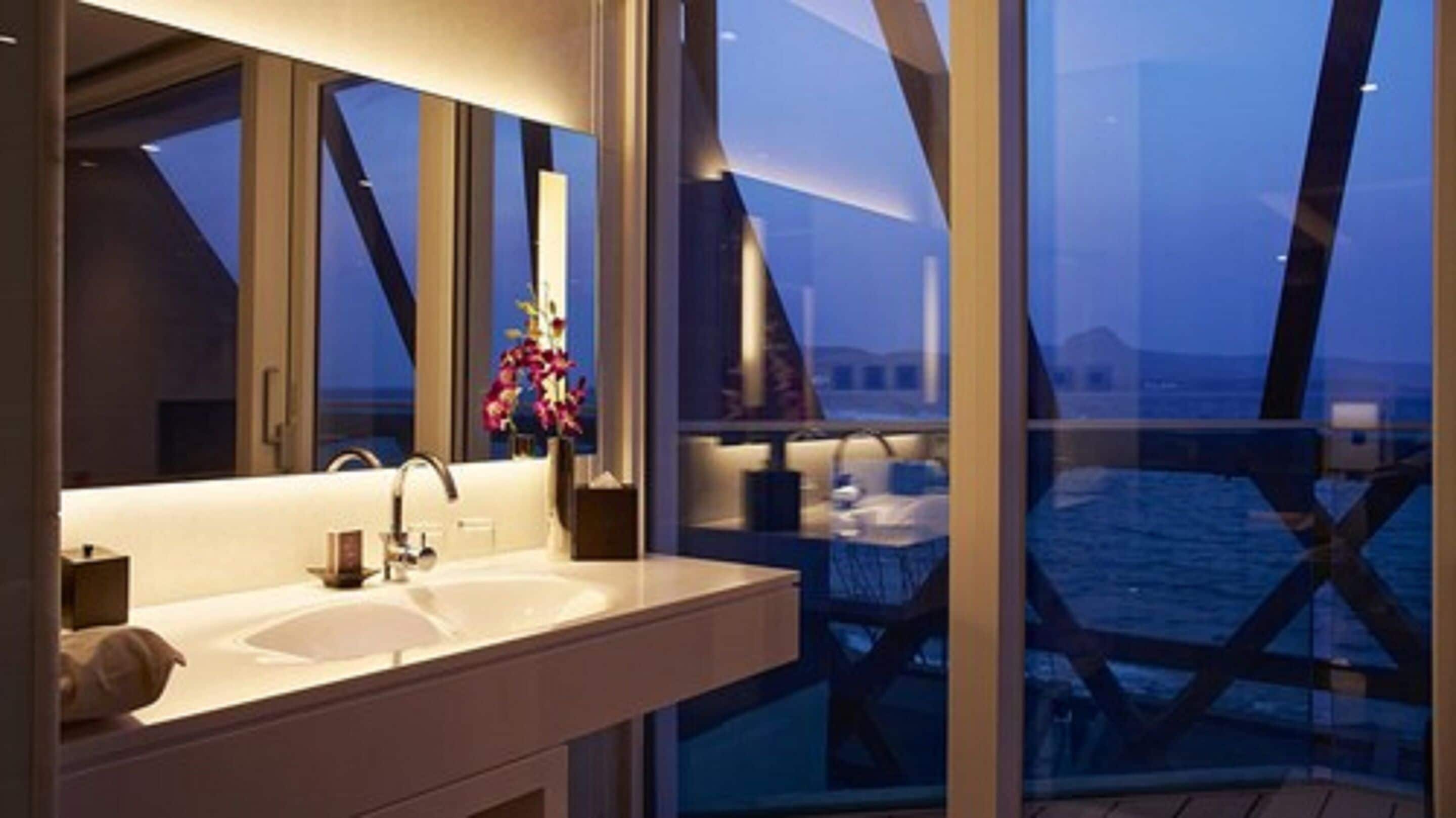 ocean view family loft suite | bathroom | separate bathtub and shower, jetted bath, designer toiletries