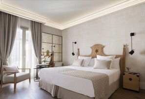 Habitación superior (Spa Access) | Sábanas de algodón egipcio y ropa de cama de alta calidad 