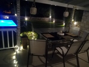 Villa, 3 chambres, piscine privée | Vue de la chambre