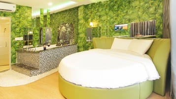 Luxury-Zimmer | Minibar, Schreibtisch, kostenloses WLAN, Bettwäsche