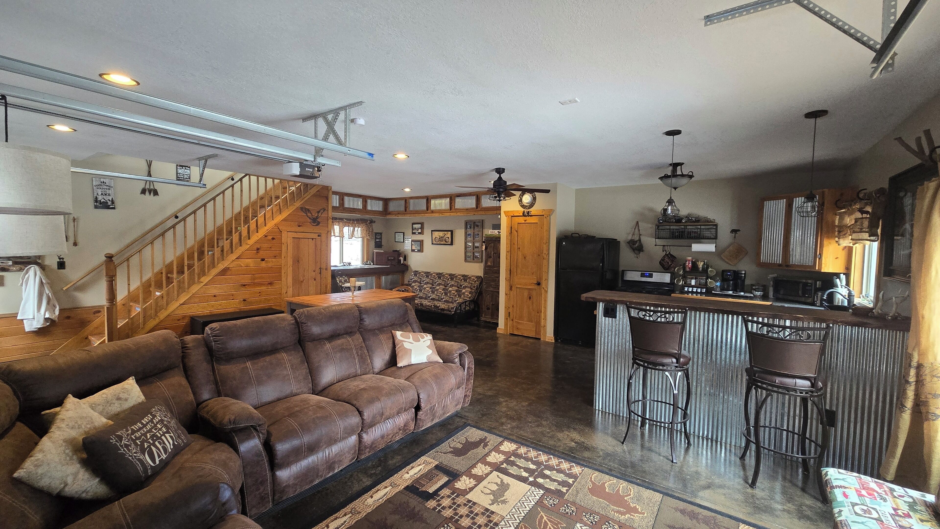 TV, video games, DVD player, video library