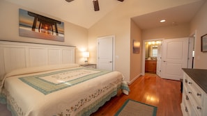 4 bedrooms, desk, iron/ironing board, travel cot