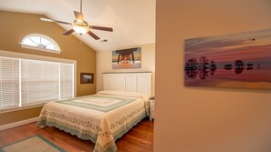 4 bedrooms, desk, iron/ironing board, travel crib