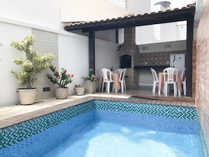 Outdoor dining - Cinema Penthouse with Private Pool (Natal)