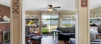 Serenity Lakefront Home on Techumseh Island - Sleeps 6,  2BR, 1.5Bath, Boat Dock