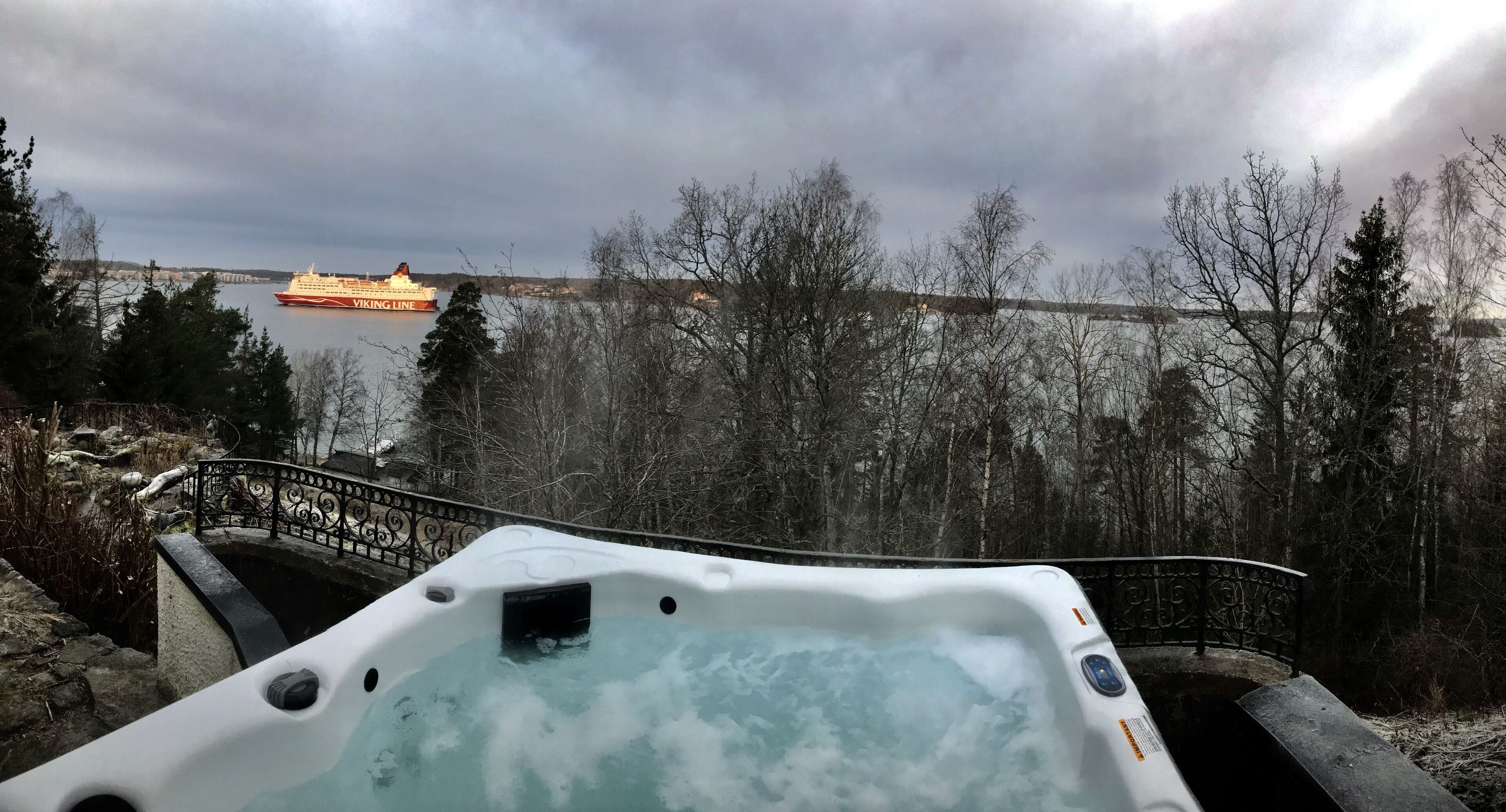 Bain à remous extérieur