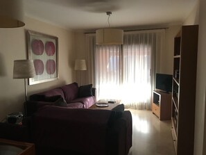 Una televisión, un reproductor de DVD