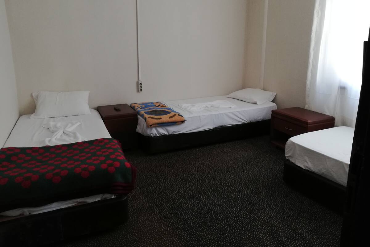 Chambre triple familiale, non-fumeur | Accès au Wi-Fi (inclus), literie fournie