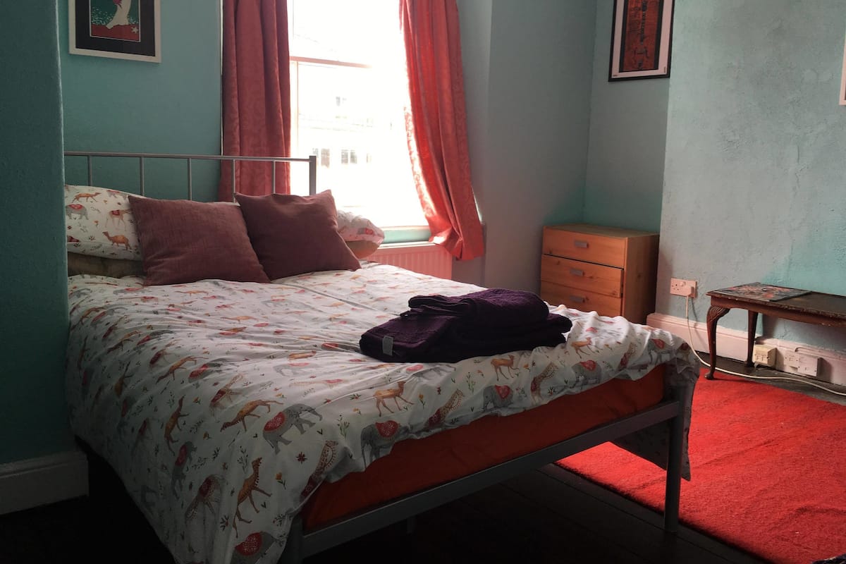 Habitación básica doble, 1 cama matrimonial, para no fumadores, vista a la ciudad | Wifi gratis y ropa de cama