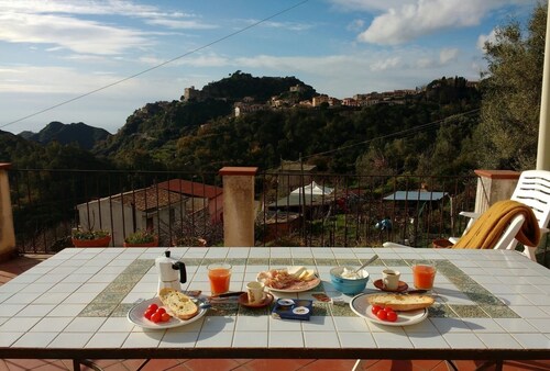 Villa Sarino located in the nature with sea and mountain view