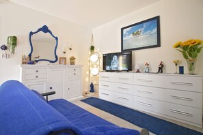 TV, DVD player, stereo