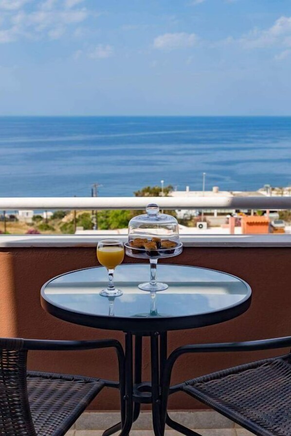 House, 4 Bedrooms, Sea View | View from room - Villa Chris (Rethymno)