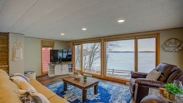 Smart TV, DVD player, books, video library